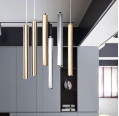 BAMBOO Cylindrical Pendant Lamp