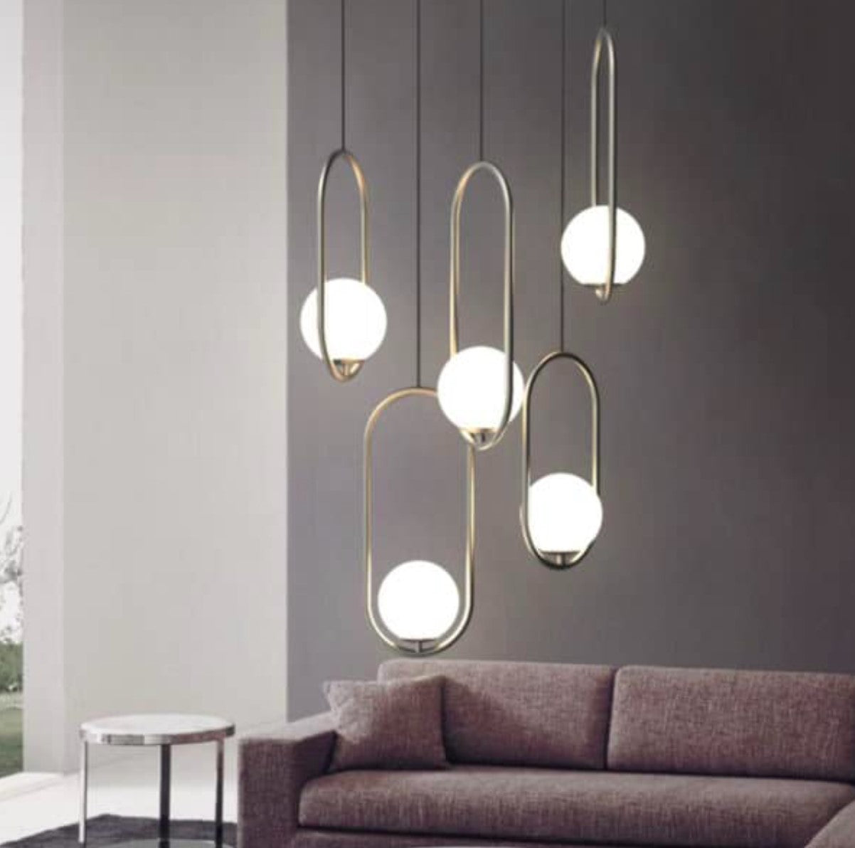 OVALIUM Ring Ball Pendant Light